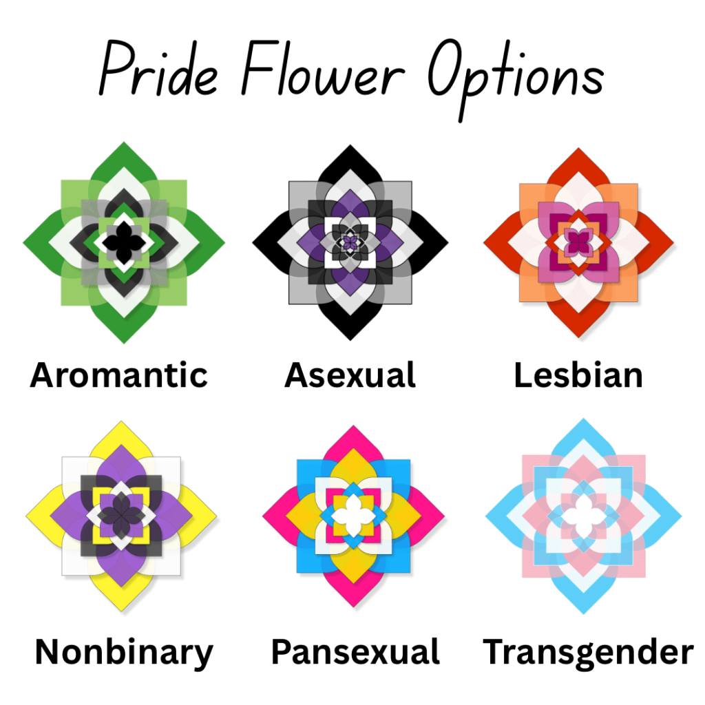Pride Flower Stickers